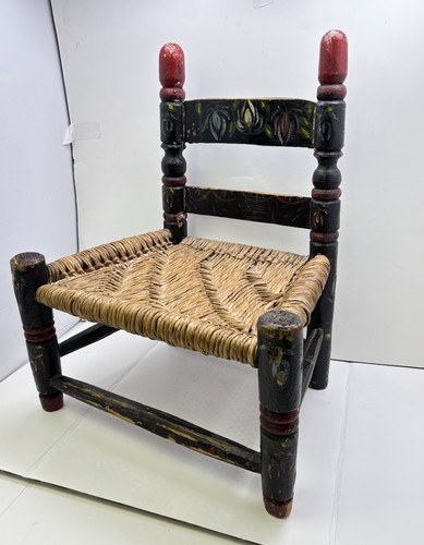 Vintage wooden child chair - vintage,