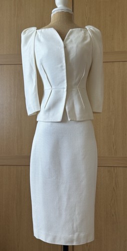 Bennett ivory peplum blazer - lk,