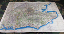 ORIGINAL WW2 RAF map entitled