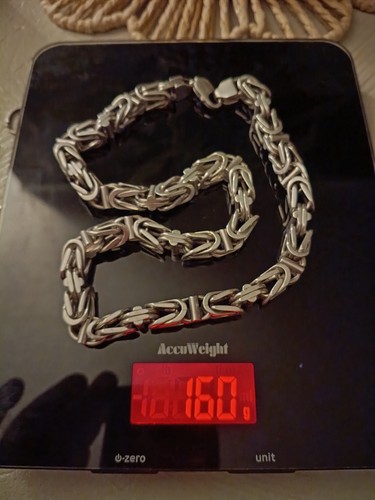 925 silver byzantine - , chain