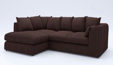 Fabric Corner Sofa, Charcoal
