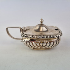 Antique Solid Silver Mustard