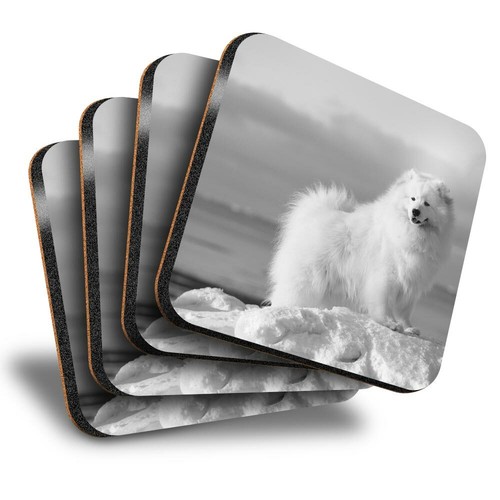 Set square coasters bw - -,