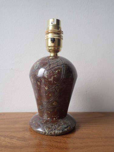 Cornish serpentine lamp - serpentine,