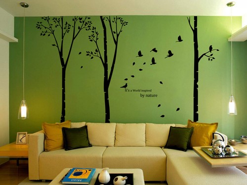Hand carving birch tree forest - hand,