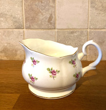 Vintage Duchess Rosebud Ditsy Rose  Bone China Milk / custard / sauce Large Jug