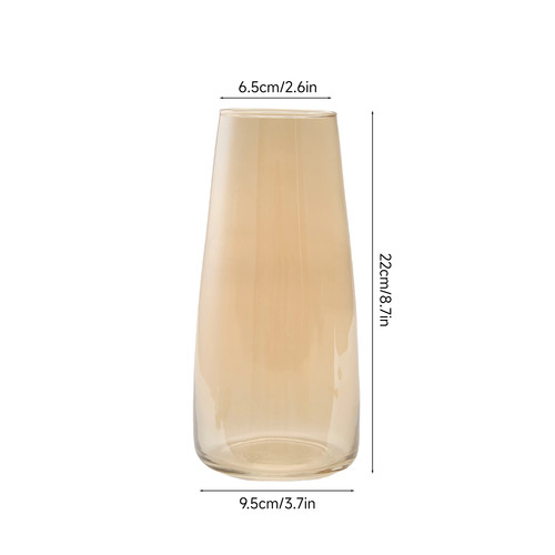 7in tall glass flower vase - 8.7in,