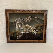 Vintage Framed Velvet Painting