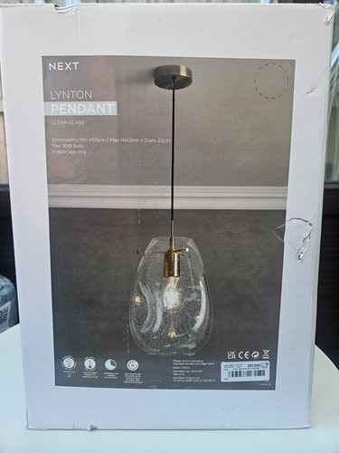 Next clear lynton pendant - clear,