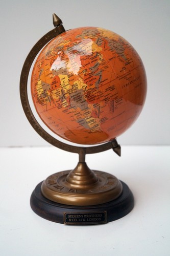 World globe orange sea - 8",