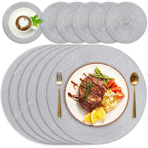 Set round placemats and - set, of