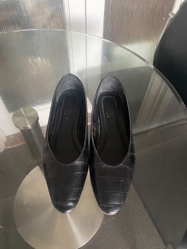 Black zara loafer - black,