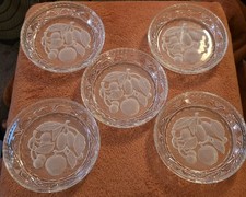 Set Of 5 Beautiful Glass Fruit