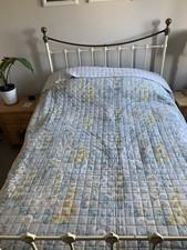 Sanderson Options Hollyhock double quilted bedspread 100 inches x 96 inches