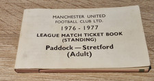 TICKET STUBS- LMTB/ SEASON TICKET MANCHESTER UNITED-1976-1977