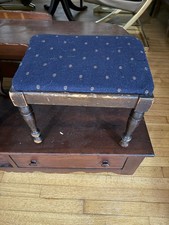 Vintage Upholstered Footstool