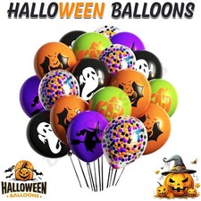 100Pcs Halloween Balloons Latex Arch Balloon 10'' Inch Birthday Kids Party Decor