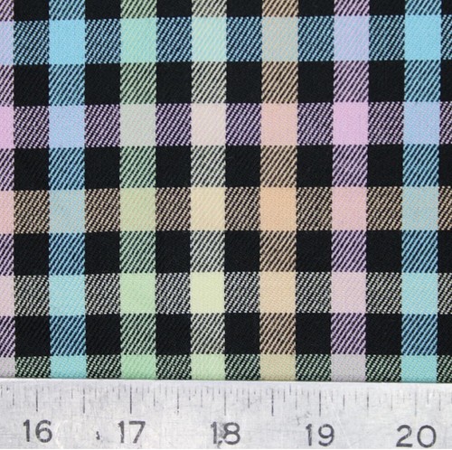 Polyviscose tartan fabric - polyviscose,