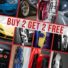 Fast Car Posters Supercar Sports Car Speed Racing Wall Art Pictures Prints