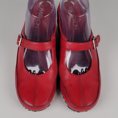 Markon wedge red leather - markon,