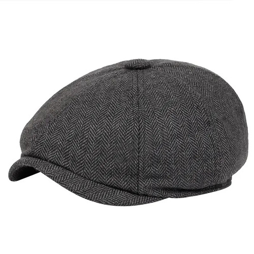 Men herringbone flat cap - men's,