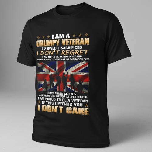 Grumpy veteran t - a, shirt