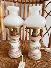 Pair Of Vintage Floral Ceramic