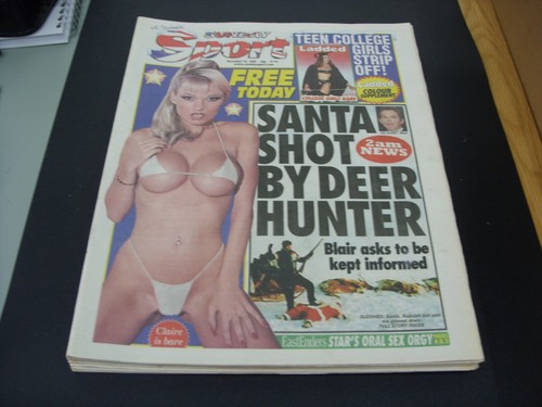 Vintage sunday sport newspaper - vintage,