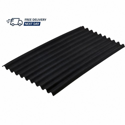 Black bitumen corrugated - black,