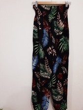 Groovy  Hippie Harem Pants Size Small  Flare leg  Elastic Waist & Cuff