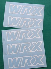 WRX Subaru Decals WHITE x5 , Impreza JDM  FREE POST