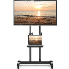 Tall Mobile Rolling TV Stand