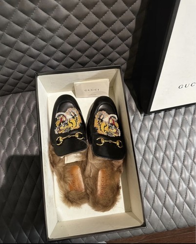 Gucci princetown wool mule - princetown,