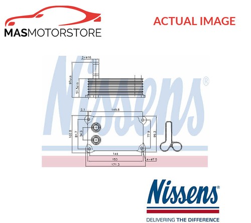 Engine oil cooler nissens - oil,