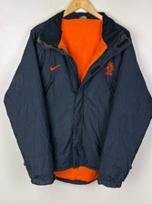 NIKE PADDED WINTER COAT Size XL 44"-46" Men's Fleece Lined Jacket Navy Blue