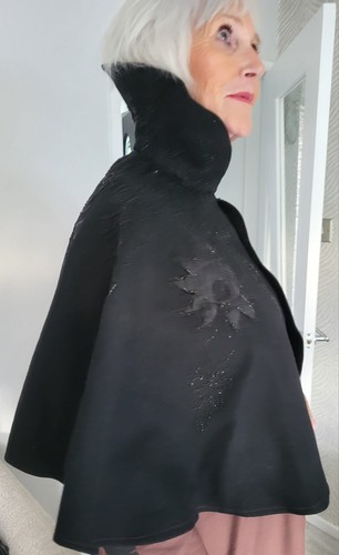 Victorian beaded short - beaded, cape