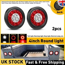 2x Red/White 16 LED 4"Inch