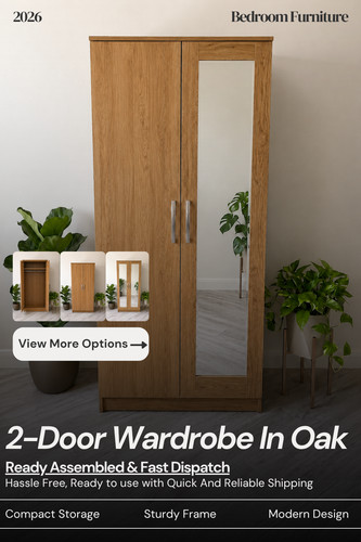 Ready assembled oak door - assembled,