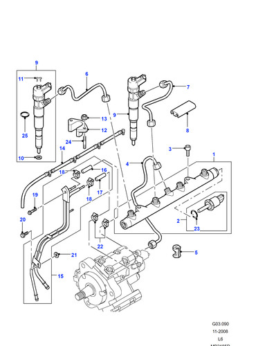 Land rover fuel hose - land,