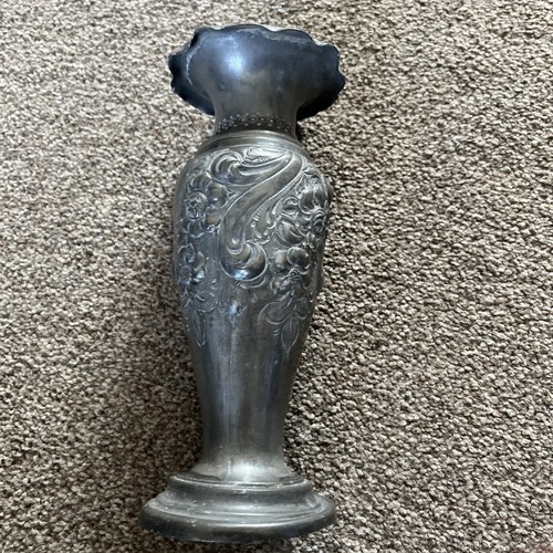 Pewter vase - pewter,