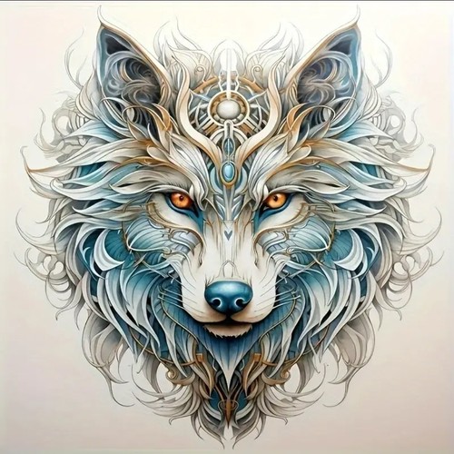 Beautiful snow wolf car - beautiful,