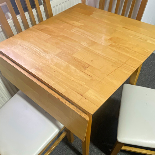 Square light wood dining - dining, table