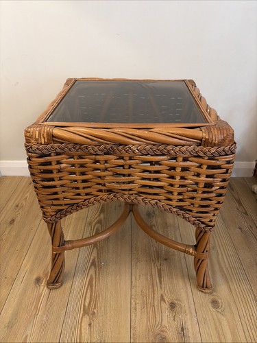 Vintage wicker rattan twisted - rattan,
