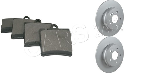 Rear brake disc - pad, kit