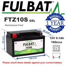 FTZ10S GEL Fulbat Motorcycle