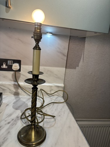 Brass candle holder - brass,
