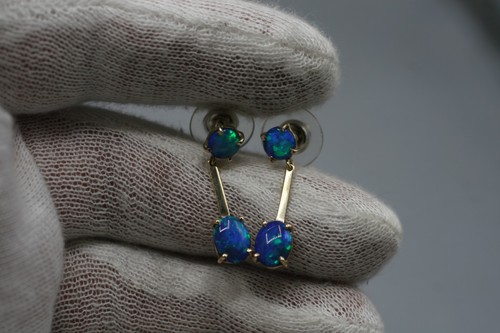 9ct 375 gold triplet black - triplet,