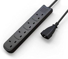 IEC Plug C14 to 4 Way Gang