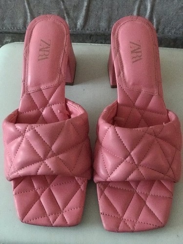 Zara pink mules size - zara, 7