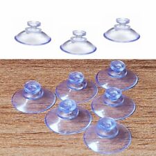 40 x 20mm Round Button Suction Cups Pads Window Suckers Clear Rubber Plastic